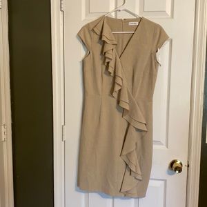 Adorable Khaki Calvin Klein Dress (G)